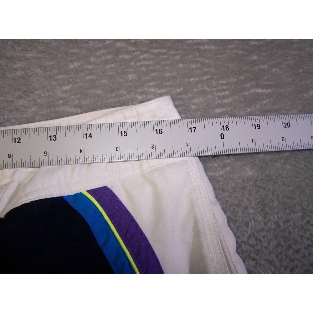 Gap Swim‎ Men's Medium M 34X7 Board Shorts Mesh Classic Trunks White Black Blue